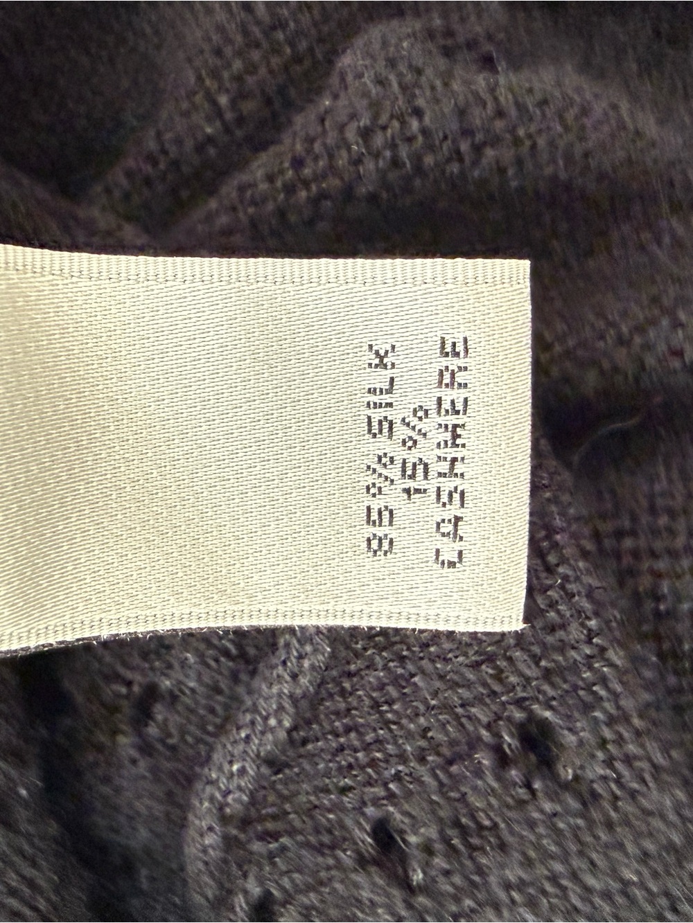 NEIMAN MARCUS Cashmere & Silk Black Knit Open Front Cardigan Long Sleeve Size L - Picture 5 of 5